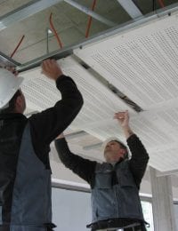 Installatie / Montage Variotherm klimaatplafond of koelplafond