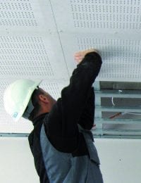 Installatie / Montage Variotherm klimaatplafond of koelplafond