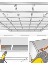 Variotherm klimaatplafond op regelwerk of metal stud