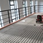 Droogbouw vloerverwarming op verdieping
