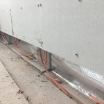 Prefab droogbouw wandverwarming met fermacell gipsvezelplate variotherm