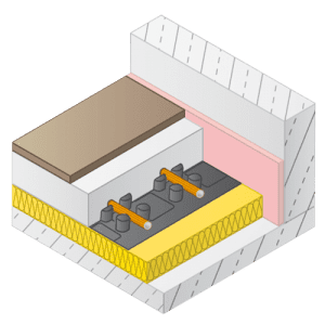 Variotherm noppenplaat vloerverwarming