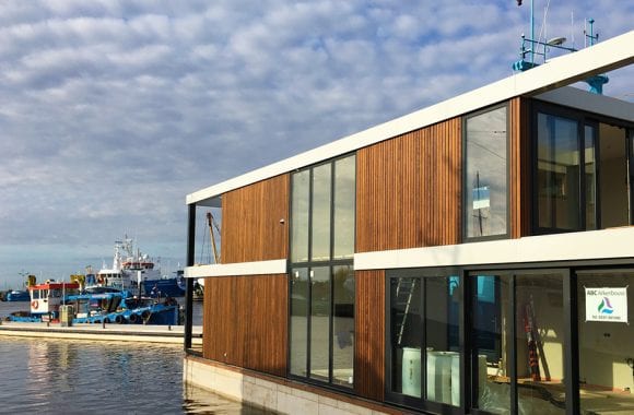 Woonboot met Variotherm vloerverwarming