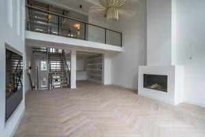 Grachtenpand herenhuis met droogbouw vloerverwarming met lage opbouw