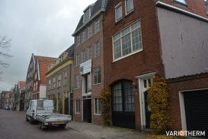 Grachtenpand in hoorn met lage opbouw vloerverwarming